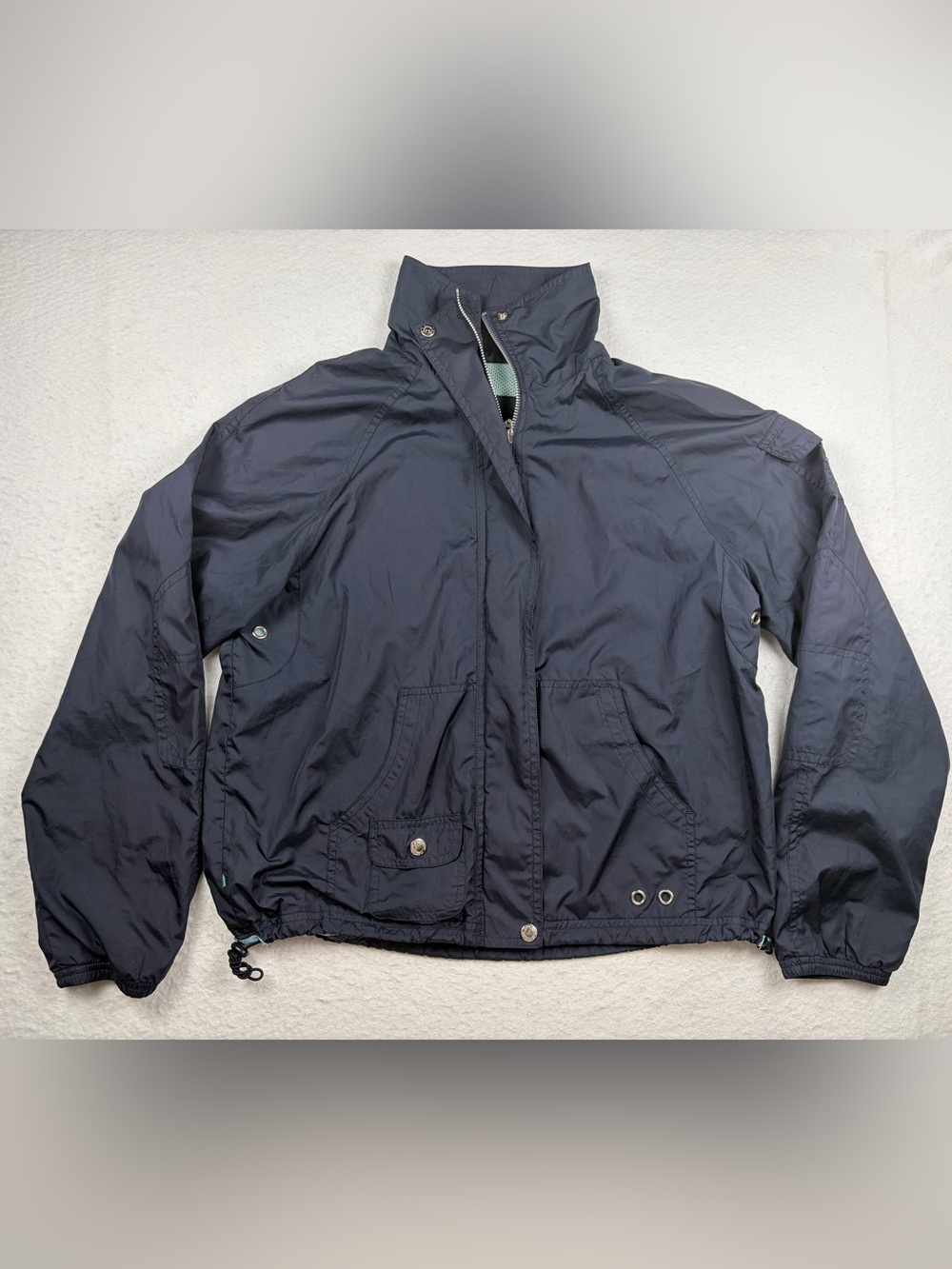 OLEG CASSINI | women’s lightweight‎ Navy Windbreaker Jacket size S